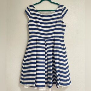 Kate Spade Blue White Stripe Dress